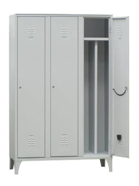 Armadietto spogliatoio a norma sporco-pulito a 3 posti