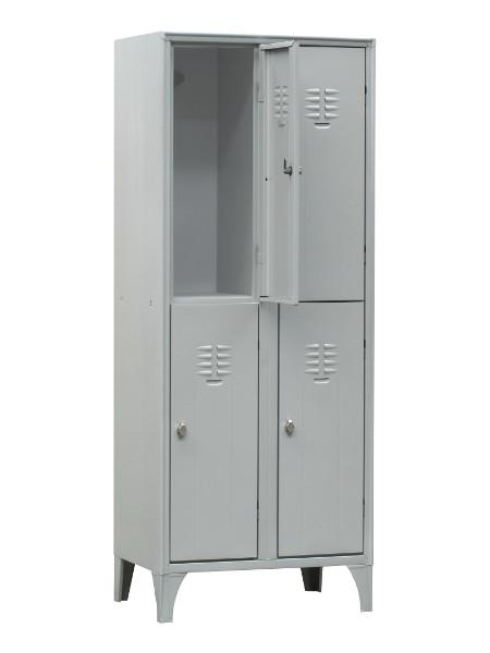 Armadietto spogliatoio sovrapposto a 4 vani